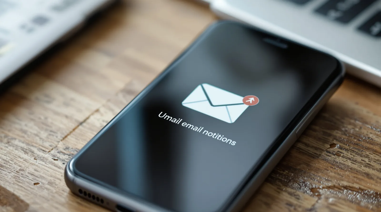 Mail app icon with unread email notifications on a phone